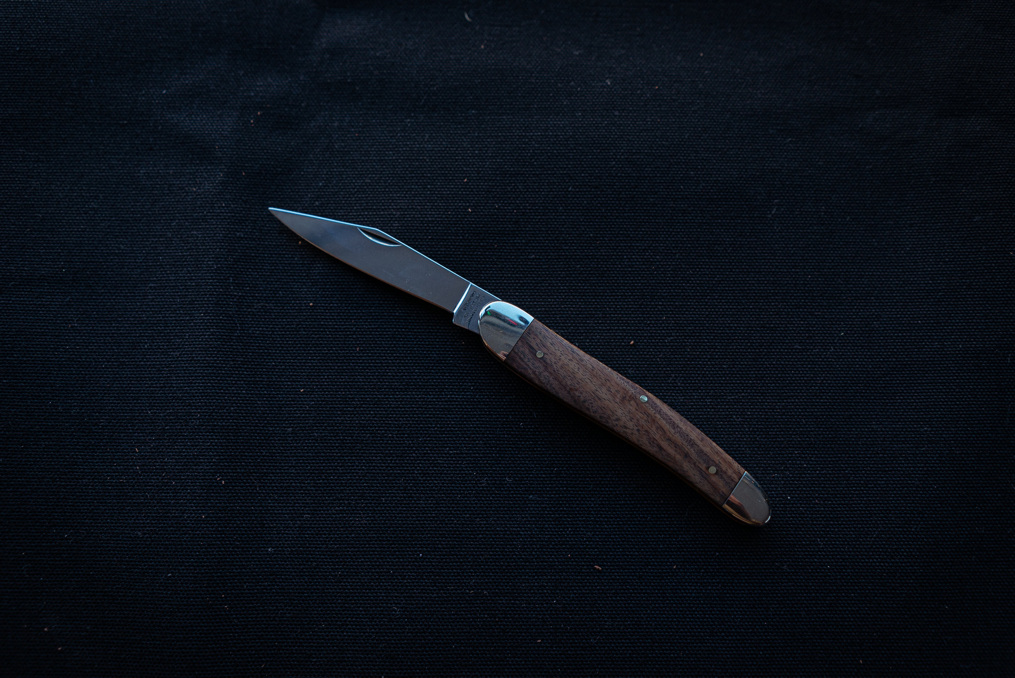 Grohmann Slimline Pocket Knife w/leather sheath - Thecooksedge