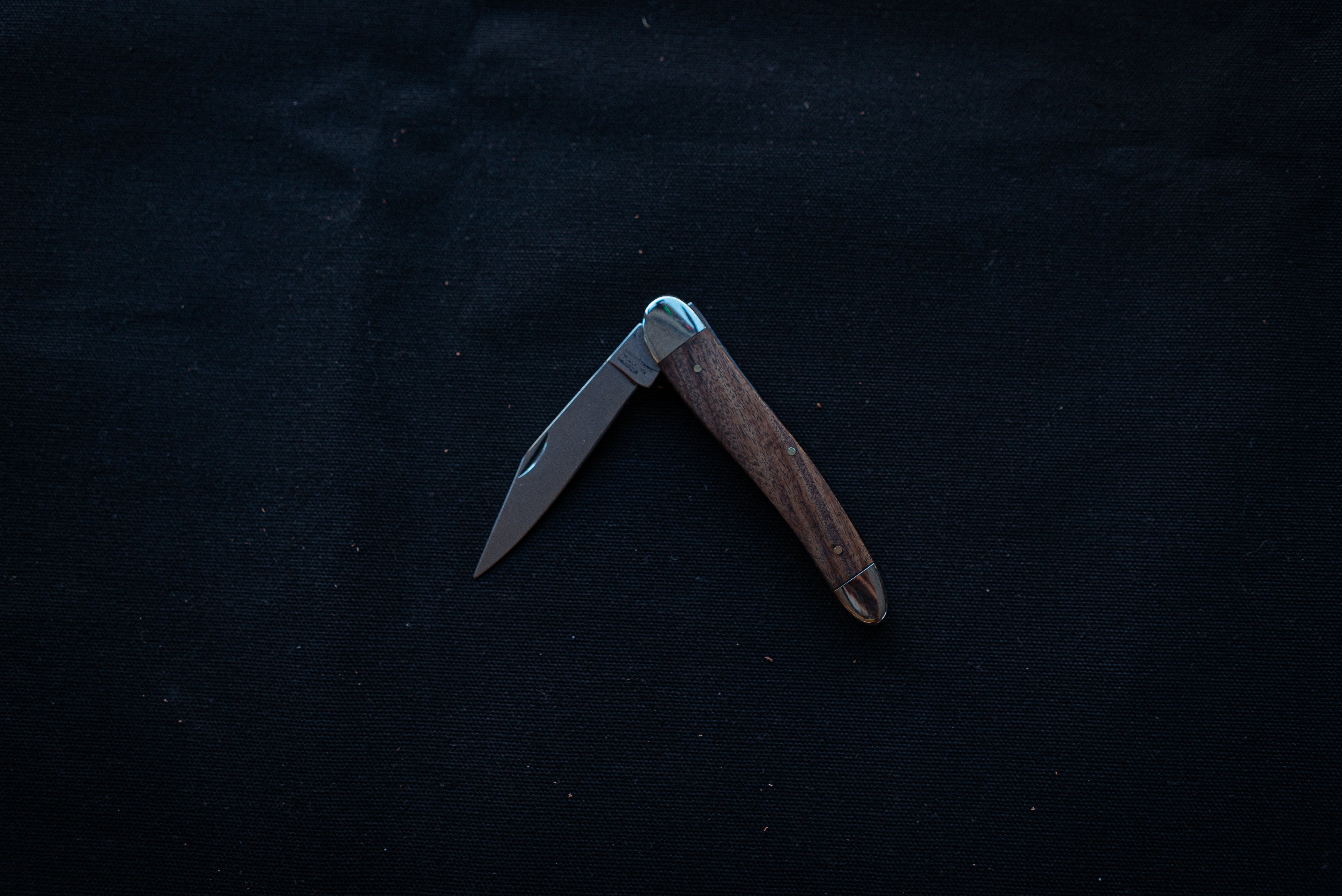 Grohmann Slimline Pocket Knife w/leather sheath - Thecooksedge