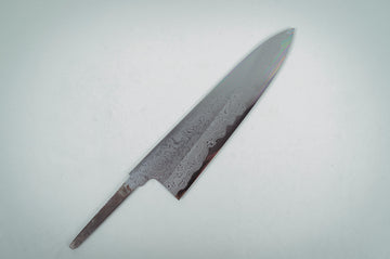 Yoshikazu Tanaka White#1 Damascus Gyuto 210mm (Blade Only) - Thecooksedge