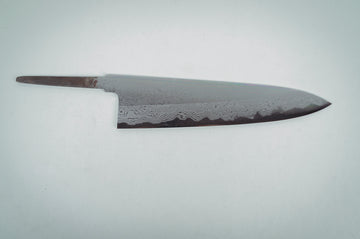 Yoshikazu Tanaka White#1 Damascus Gyuto 210mm (Blade Only) - Thecooksedge