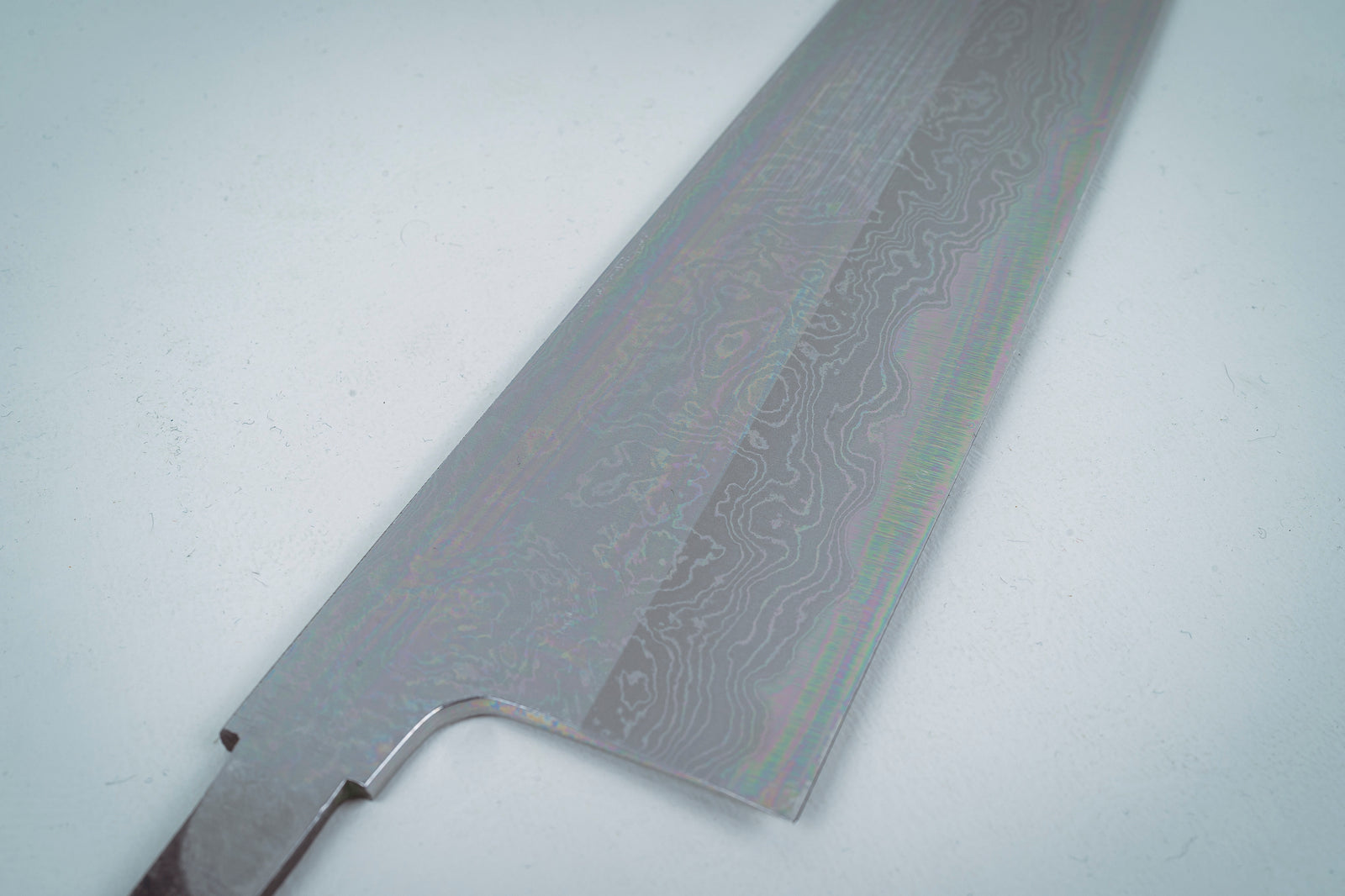 Yoshikazu Tanaka White #1 Damascus Gyuto 240mm (Blade Only) - Thecooksedge