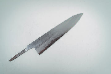 Yoshikazu Tanaka White #1 Damascus Gyuto 240mm (Blade Only) - Thecooksedge
