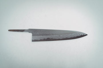 Yoshikazu Tanaka White #1 Damascus Gyuto 240mm (Blade Only) - Thecooksedge
