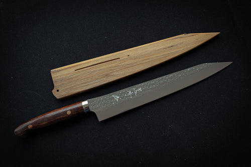Yu Kurosaki SG2 Senko Sujihiki 270mm Western Ironwood w/Teak Saya - Thecooksedge