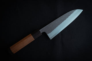 Yoshikane White #2 Kurouchi Tsuchime Santoku 165mm - Thecooksedge