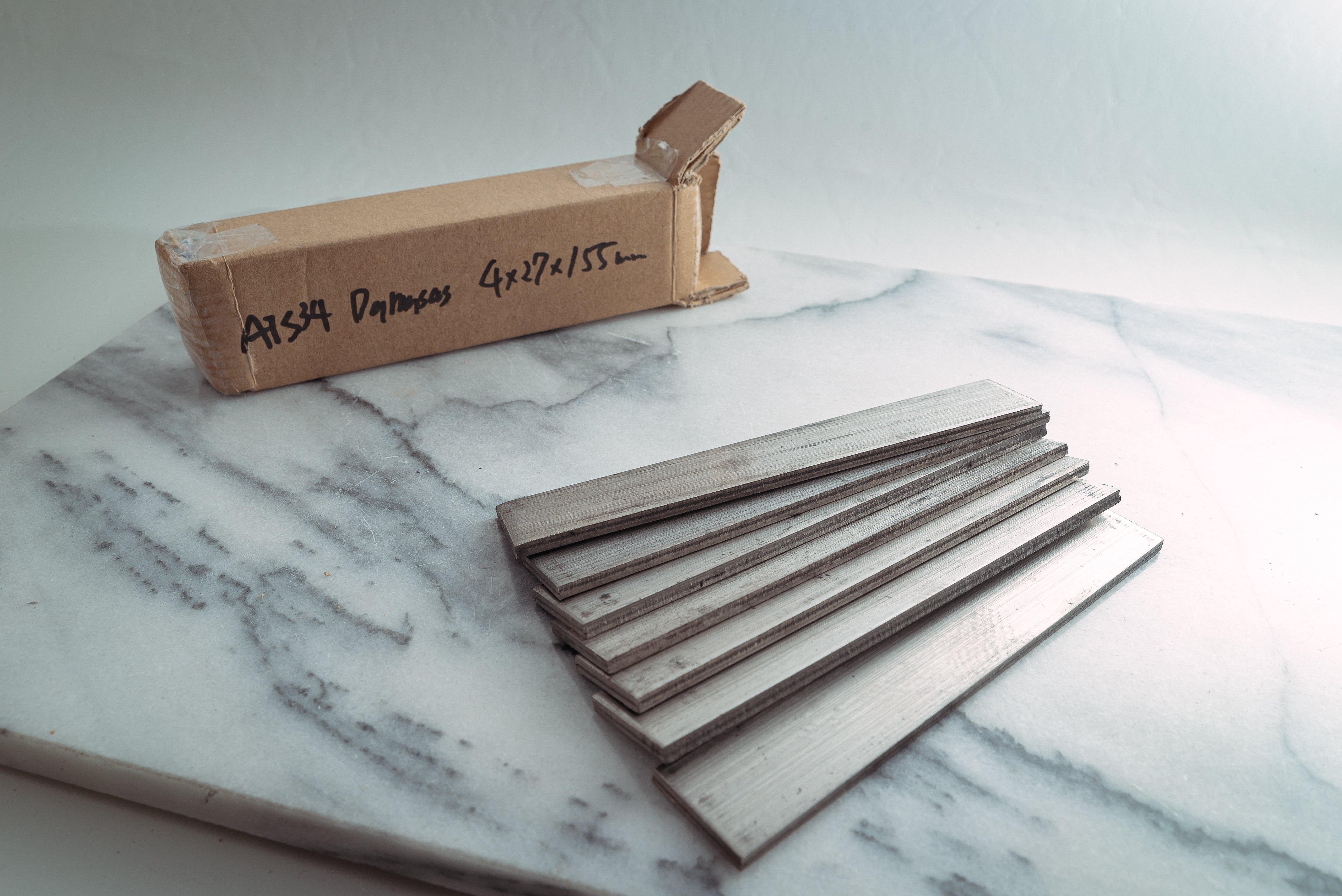 ATS-34 Damascus Billet - Thecooksedge