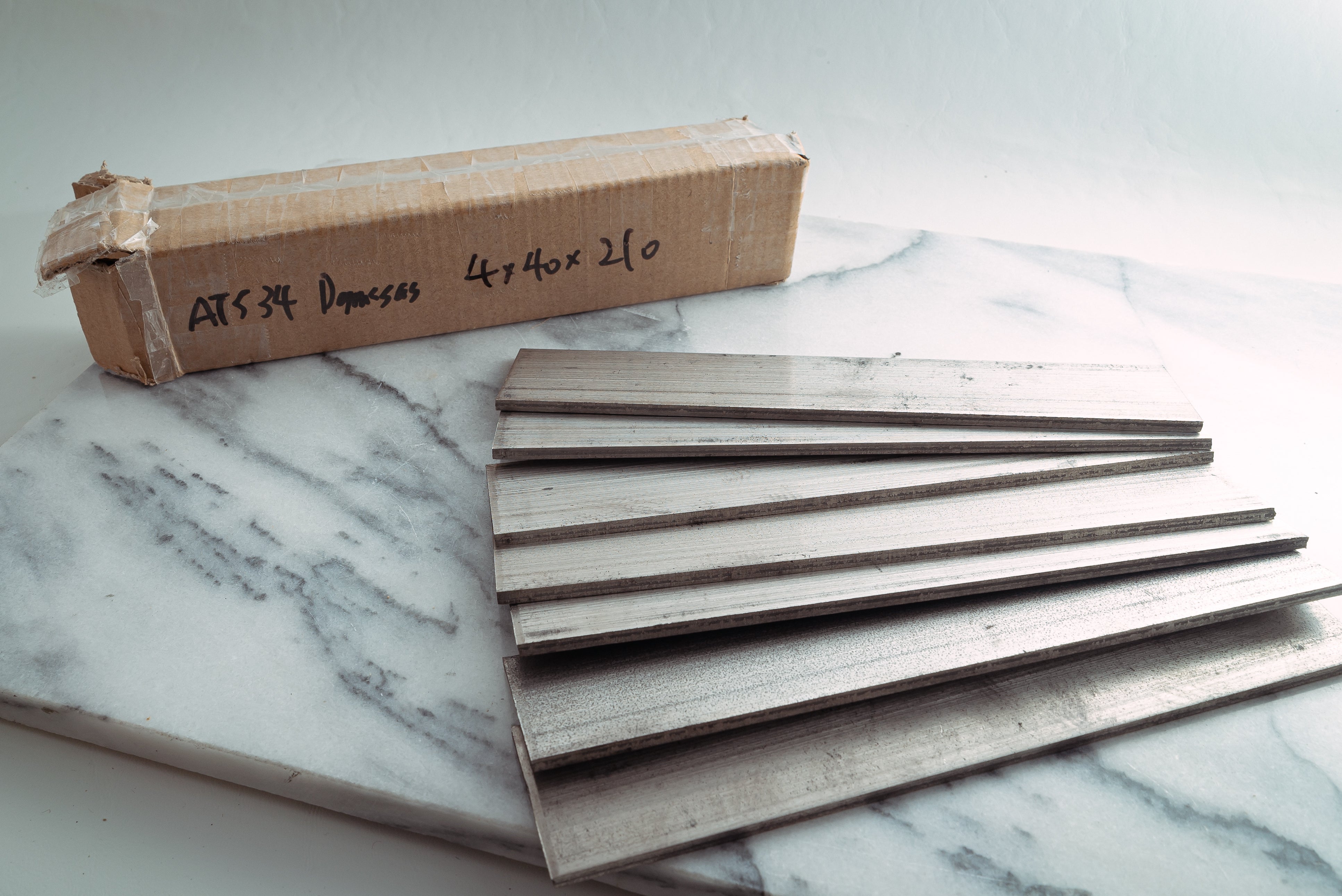 ATS-34 Damascus Billet - Thecooksedge