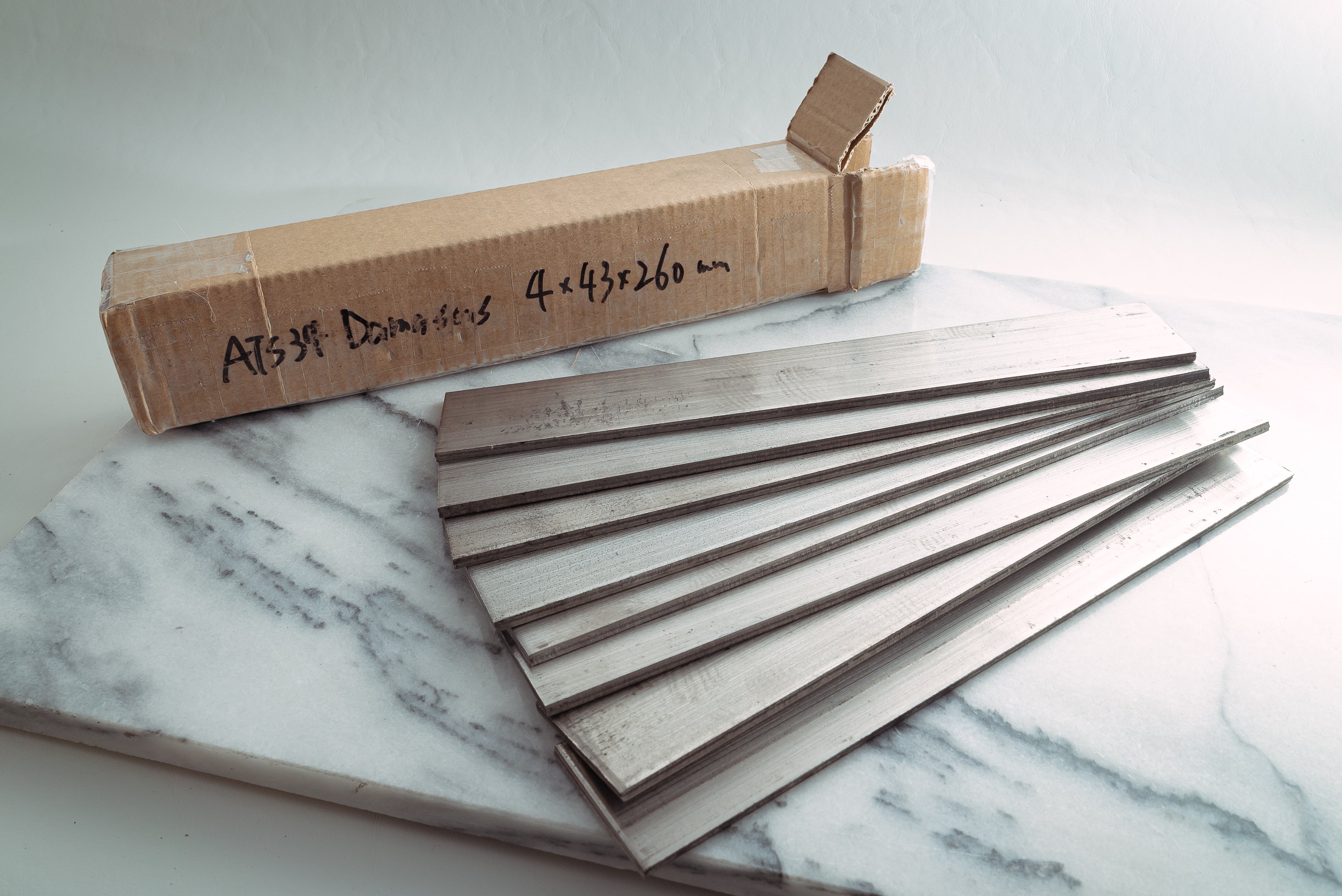 ATS-34 Damascus Billet - Thecooksedge