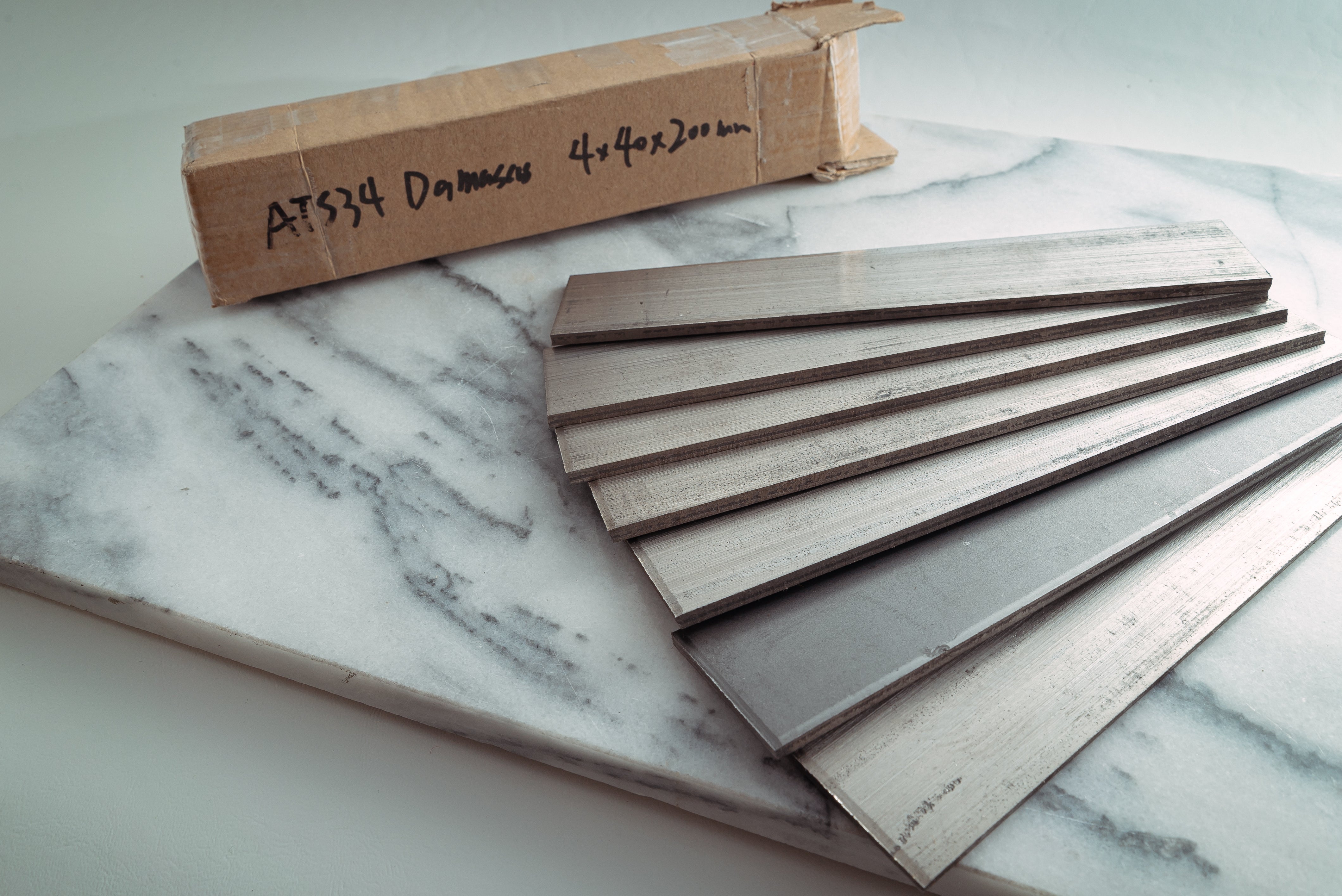 ATS-34 Damascus Billet - Thecooksedge